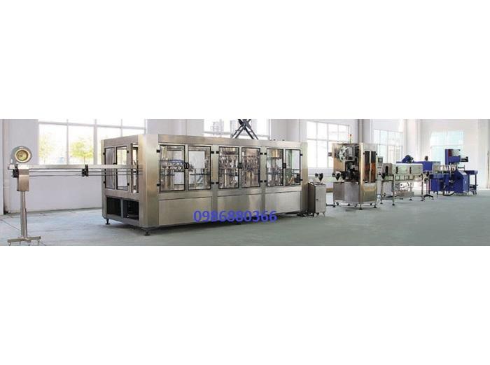 Máy chiết , tạo nắp , dán nắp sữa chua