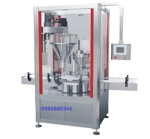 Máy chiết lon sữa bột tự động