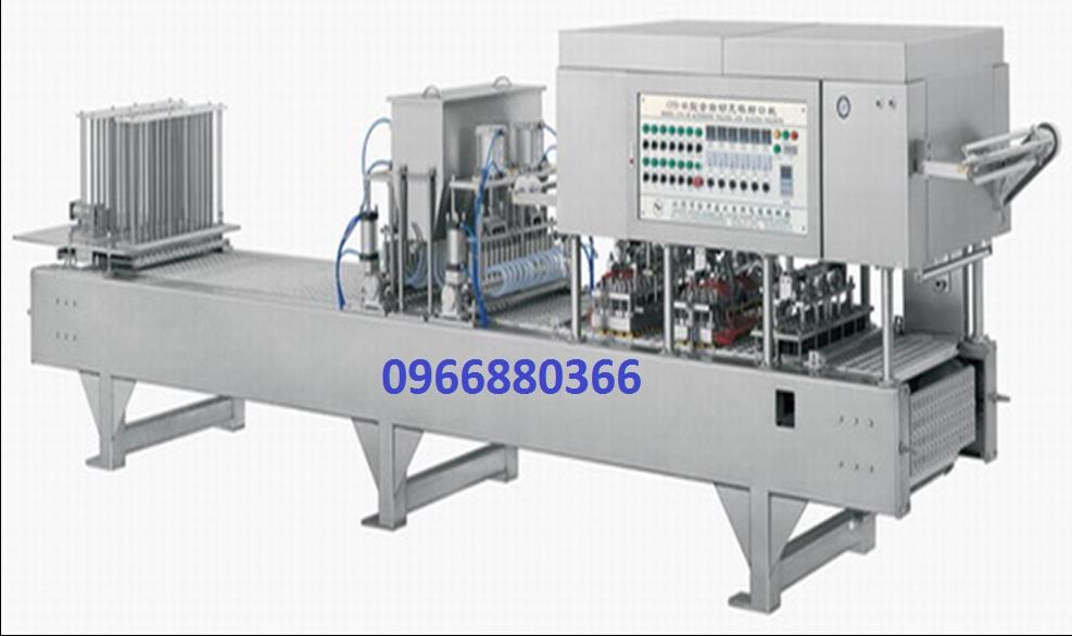 Máy chiết và dán cốc thạch