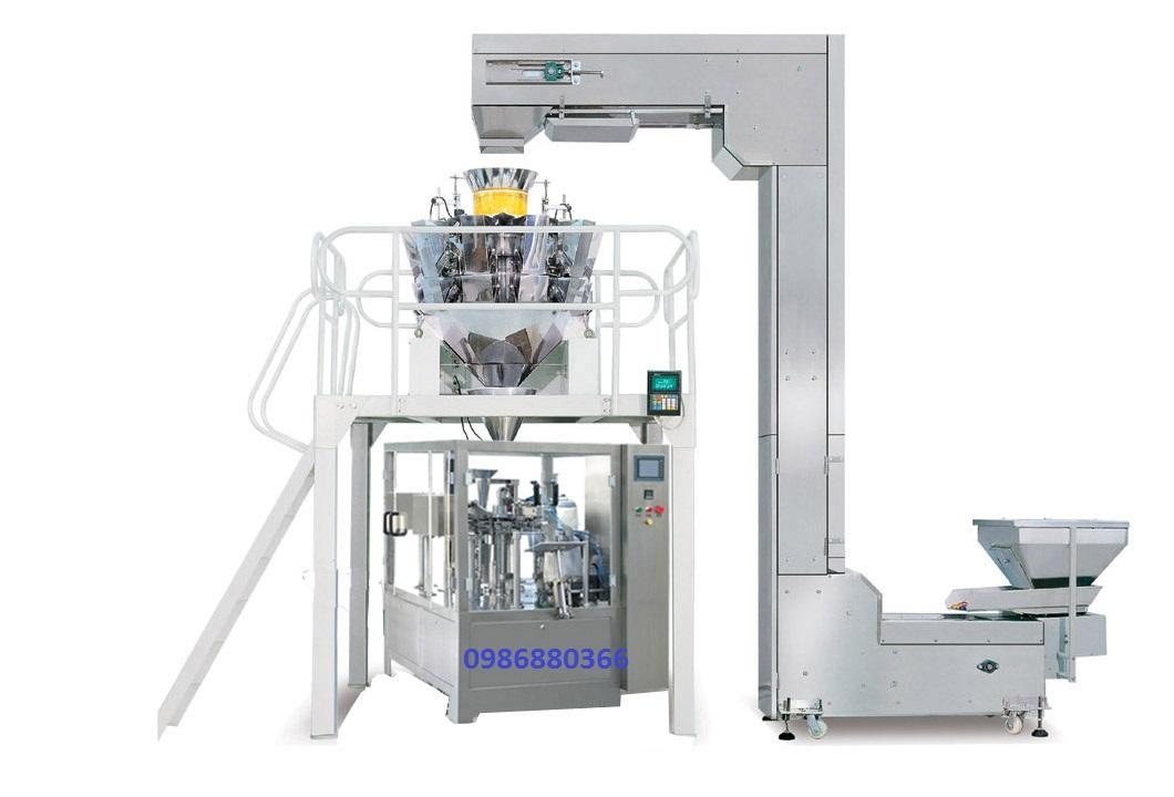 Máy đóng gói 10 đầu cân dạng túi có sẵn